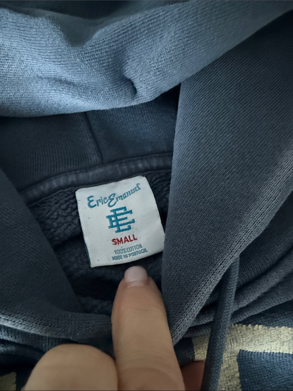 Eric Emanuel Blue Hoodie, S - Picture 4 of 6